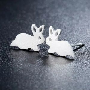 Dainty Bunny Ear Studs. NEW!